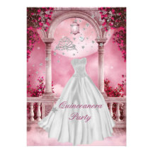 Fête d'anniversaire de Quinceanera 15ème Invitation Personnalisable