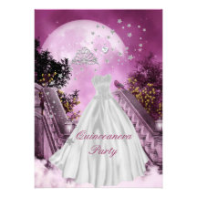 Fête d'anniversaire de Quinceanera 15ème Faire-part