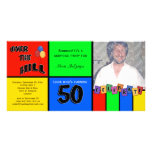 Fête d'anniversaire de surprise de photo de couleu photocarte customisée