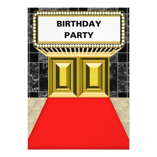 Fête d'anniversaire de tapis rouge de chapiteau de faire-parts