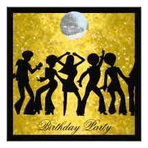 Fête d'anniversaire des années 70 de disco rétro bristols