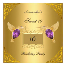 Fête d'anniversaire du bonbon 16 invitations