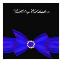 Fête d'anniversaire élégante de bleu royal de colb bristols
