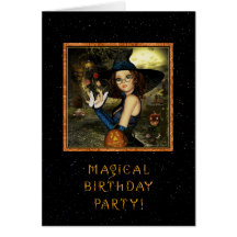 Fête d'anniversaire - invitation personnalisée par carte de vœux