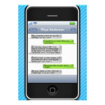 Fête d'anniversaire iParty téléphone intelligent b Invitations Personnalisées