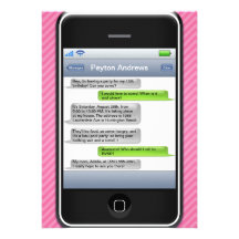 Fête d'anniversaire iParty téléphone intelligent r Invitations Personnalisables