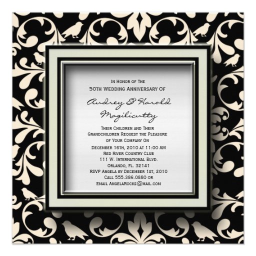 Fête d'anniversaire noire et blanche Invitatio de  Faire-part Personnalisé