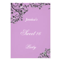 Fête d'anniversaire rose du bonbon 16 invitations