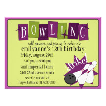 Fête d'anniversaire totalement rétro de bowling de bristols