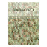 Fête d'anniversaire verte de tuile bristols