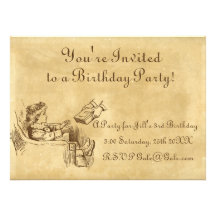 Fête d'anniversaire vintage de l'enfant bristol