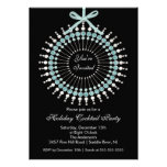 Fête de Noël argentée et bleue de cocktail d'ornem Bristol