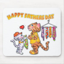 Fête des pères heureuse Mousepad Tapis De Souris