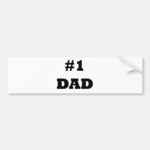 Fête des pères heureuse - numéro 1 papa - papa #1 adhésif pour voiture