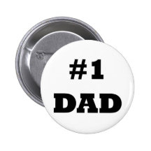 Fête des pères heureuse - numéro 1 papa - papa #1 badges avec agrafe