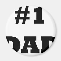Fête des pères heureuse - numéro 1 papa - papa #1 aimant