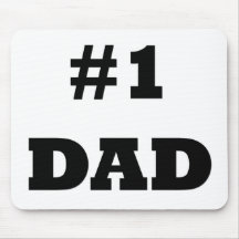 Fête des pères heureuse - numéro 1 papa - papa #1 tapis de souris