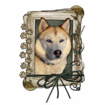 Fête des pères - pattes en pierre - chien de traîn découpage en acrylique