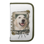 Fête des pères - pattes en pierre - golden retriev organiseur