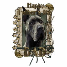 Fête des pères - pattes en pierre - great dane - g photo en relief
