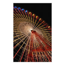 Fête foraine Night.jpg de grande roue Papier À Lettre Customisable