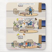 Fêtes de évanouissement Mousepad de chèvre Tapis De Souris