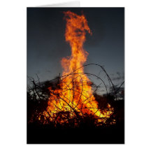 Feu aux cartes de voeux