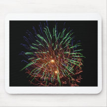 feu d'artifice tapis de souris