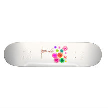 feuillage tourbillonnant d'arbre coloré skateboards personnalisés