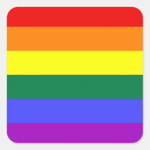 Feuille d'autocollant de fierté de LGBT (carré)