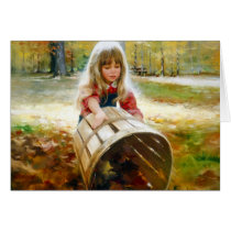 Feuille d'automne cartes