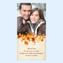 Feuille d'automne photocartes