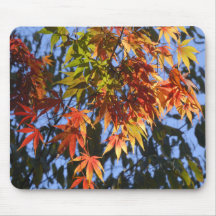Feuille d'automne tapis de souris
