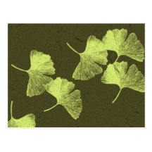 Feuille de Ginkgo Cartes Postales