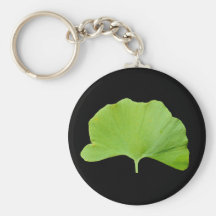 Feuille de Ginkgo (ginkgo biloba) Porte-clés