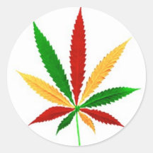 feuille de rasta autocollant