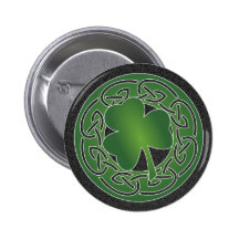 Feuille de trèfle - bouton du jour de St Patrick Badge Avec Épingle