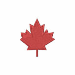 Feuille d'érable brodée - fierté canadienne ! veste brodée