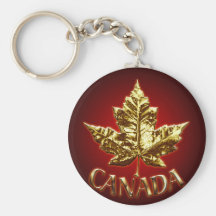 Feuille d'érable de chrome d'or de porte - clé de  porte-clés