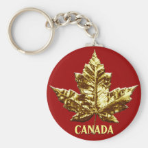 Feuille d'érable de chrome d'or de porte - clé de  porte-clefs