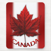 Feuille d'érable de Mousepad Canada de drapeau du  Tapis De Souris