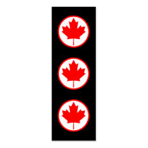 Feuille d'érable du Canada à l'intérieur de d'un a Cartes De Visite Professionnelles