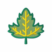 Feuille d'érable polos brodés