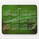 Feuille vert scintillant ; Calendrier 2013 Tapis De Souris