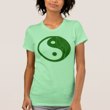 Feuille verte Yin Yang T-shirt