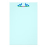 Feuilles de papeterie de perruches papier à lettre personnalisable