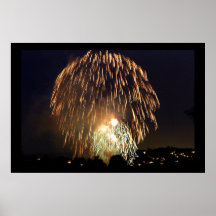 Feux d'artifice à Seattle Posters