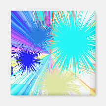 Feux d'artifice abstraits magnets pour réfrigérateur