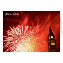 Feux d'artifice carte de vœux