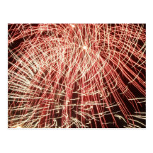 Feux d'artifice carte postale